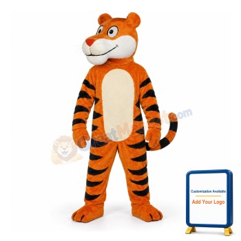 Friendly Tiger Mascot Costume