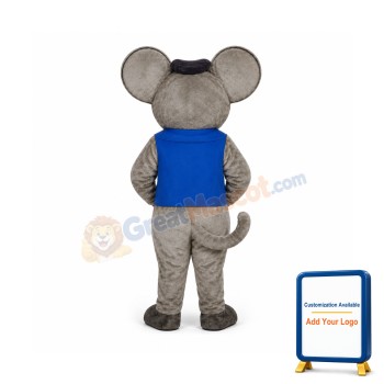 Maxi Mouse With Vest And Hat Mascot Costume