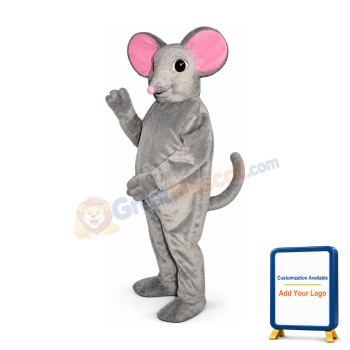 Gray Mouse Mascot Costume