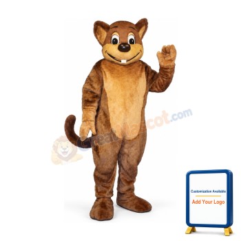 Morley Muskrat Mascot Costume
