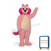 Pink Mink Mascot Costume