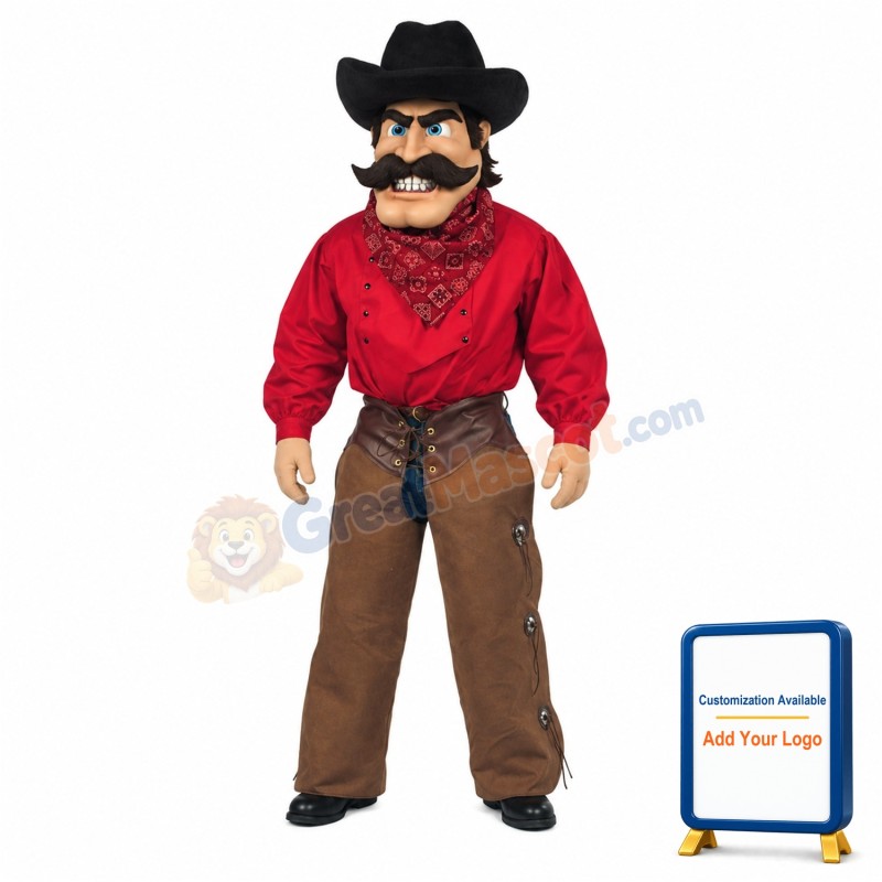 Cute Cowboy Mascot Costume