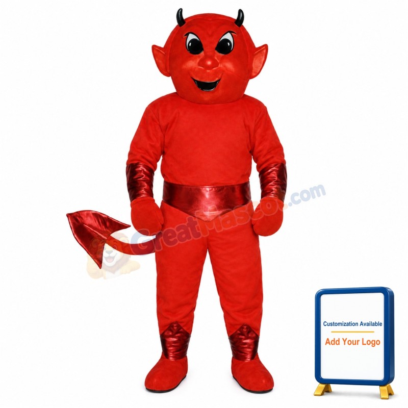 Cute Red Devil Mascot Costume