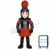 Red Knight Mascot Costume