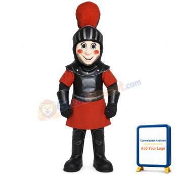 Red Knight Mascot Costume