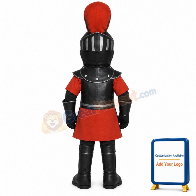 Red Knight Mascot Costume