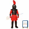 Cute Red Knight Mascot Costume