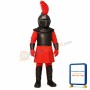 Cute Red Knight Mascot Costume