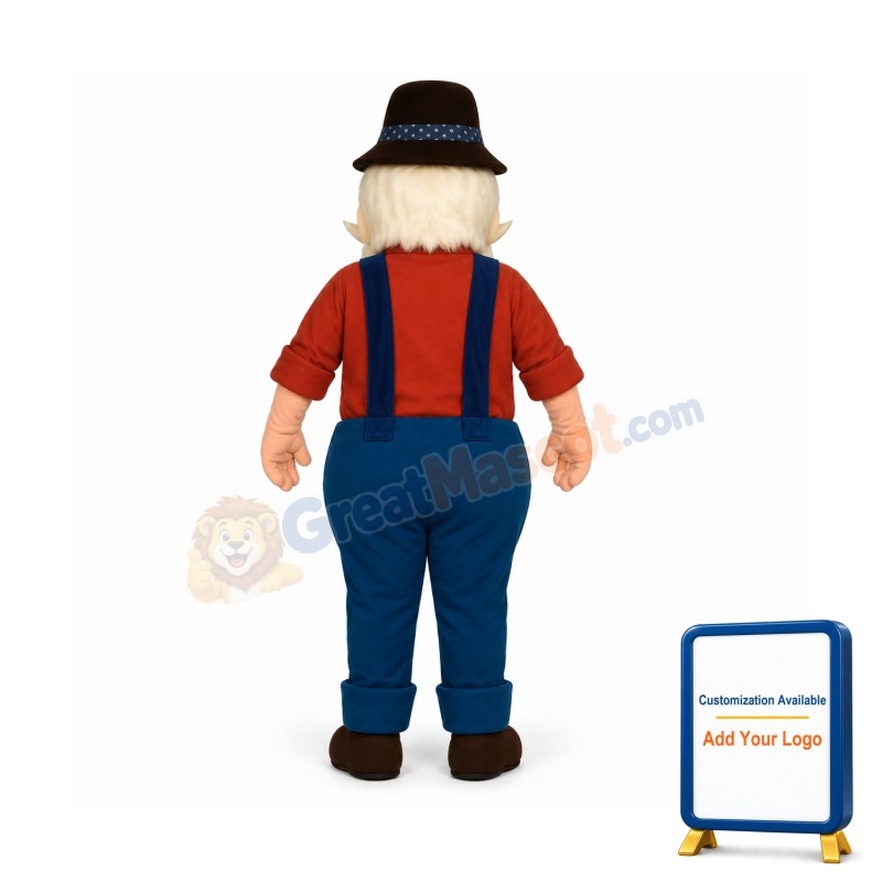 Hillbilly Harold Mascot Costume