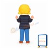 Yellow Hair Girl Mascot Costume