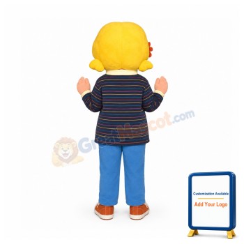 Yellow Hair Girl Mascot Costume