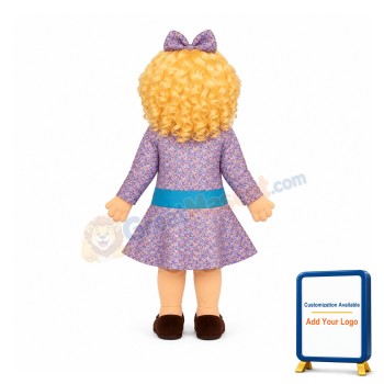 Satin Doll Mascot Costume