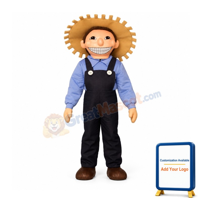 Farm Boy Mascot Costume