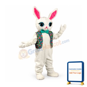 Cotton Bunny Mascot Costume
