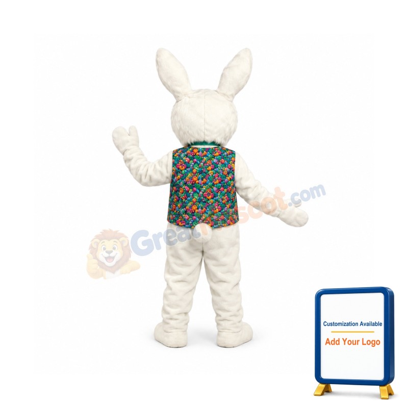 Cotton Bunny Mascot Costume