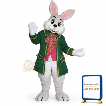 Wendell Rabbit-Green Mascot Costume