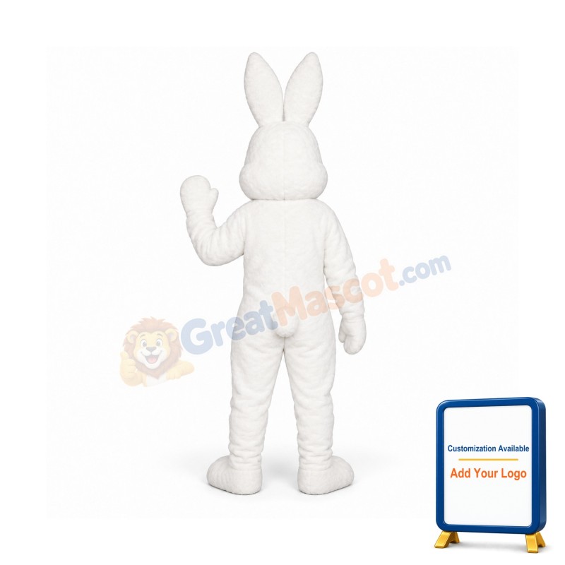 White Bunny Mascot Costume