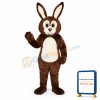 Brown Fat Bunny Mascot Costume
