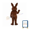 Brown Fat Bunny Mascot Costume