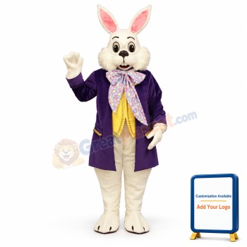 Wendell Rabbit-Purple Mascot Costume (US IN STOCK)
