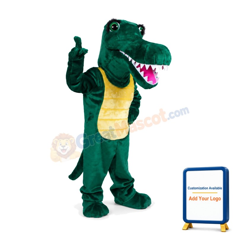 Cute Gator Mascot Costume