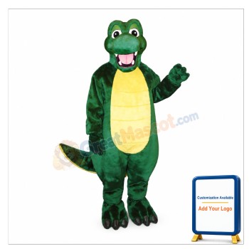 Happy Alligator Mascot Costume