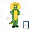 Green Triceratops Dinosaur Mascot Costume