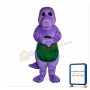 Purple Dinosaur Mascot Costume