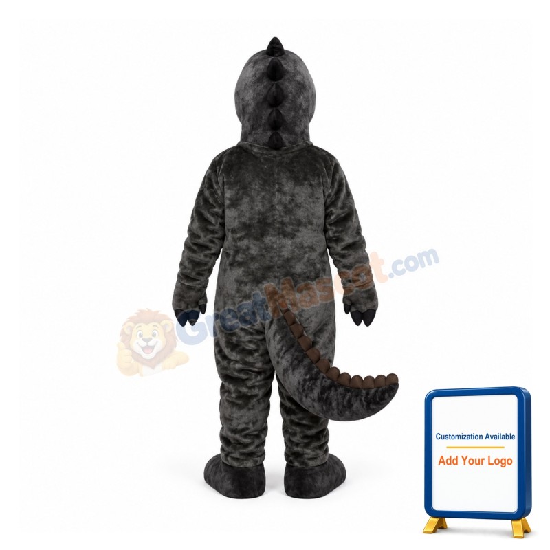 Black Dino Mascot Costume