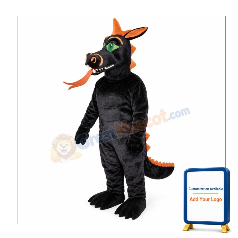 Fire Dragon Mascot Costume