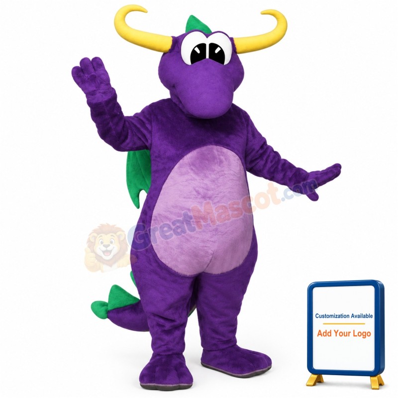 Horned Dragon Mascot Costume