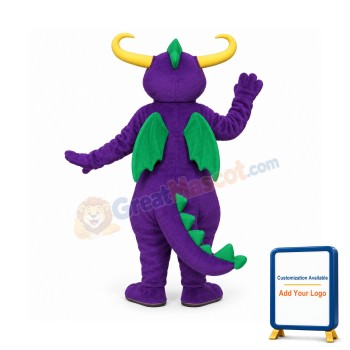 Horned Dragon Mascot Costume