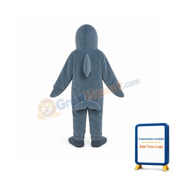 Light Blue Dolphin Mascot Costume