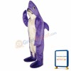 Purple Shark Mascot Costume