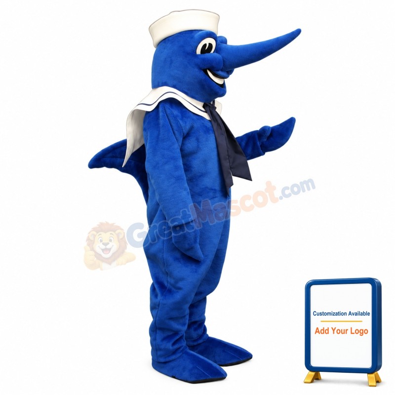Swordfish Hat Collar Mascot Costume