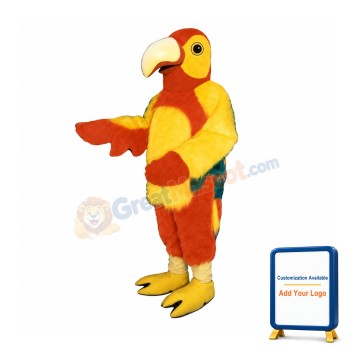 Red Parrot Mascot Costume