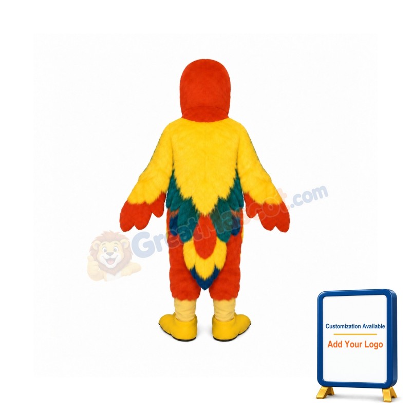 Red Parrot Mascot Costume