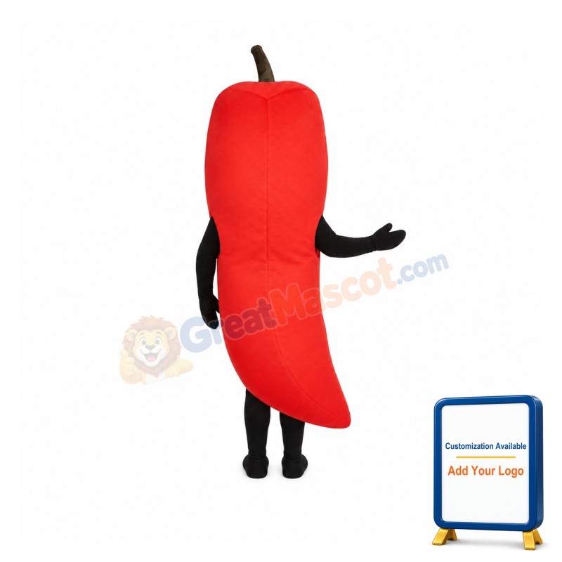 Chili Pepper Mascot Costume