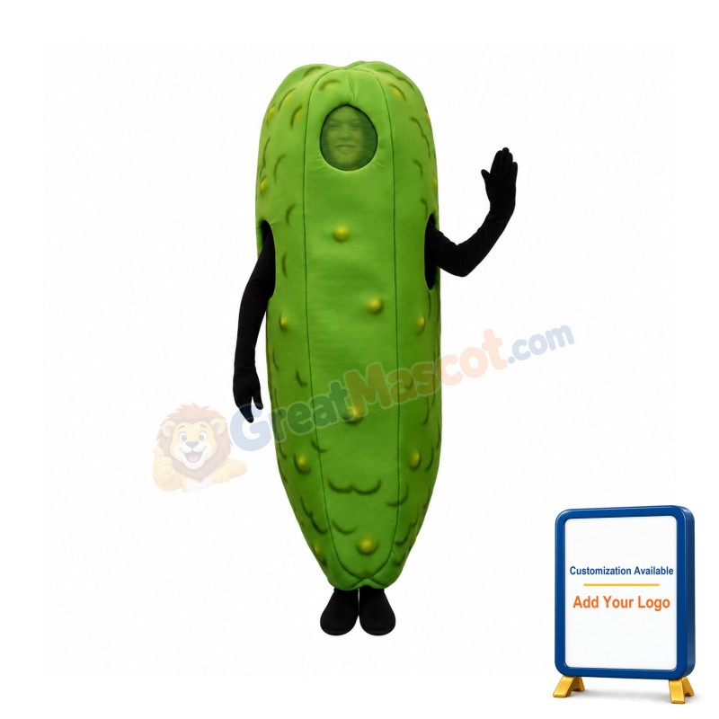 Dill Pickle Mascot Costume
