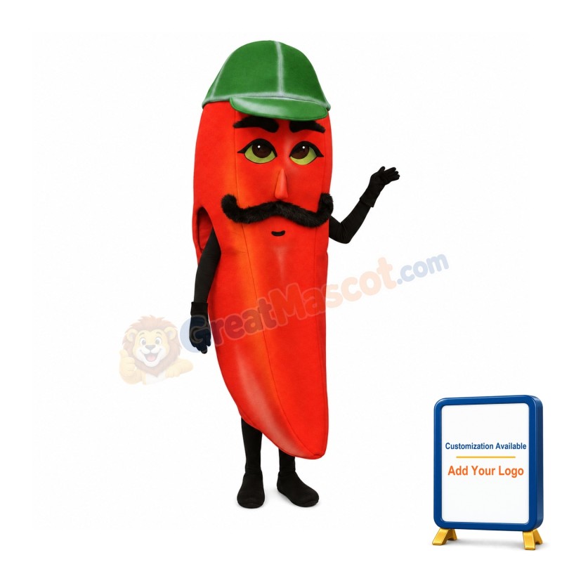 Hot Pepper Mascot Costume