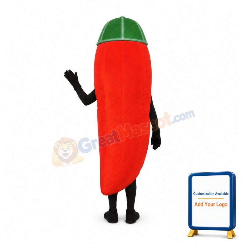 Hot Pepper Mascot Costume