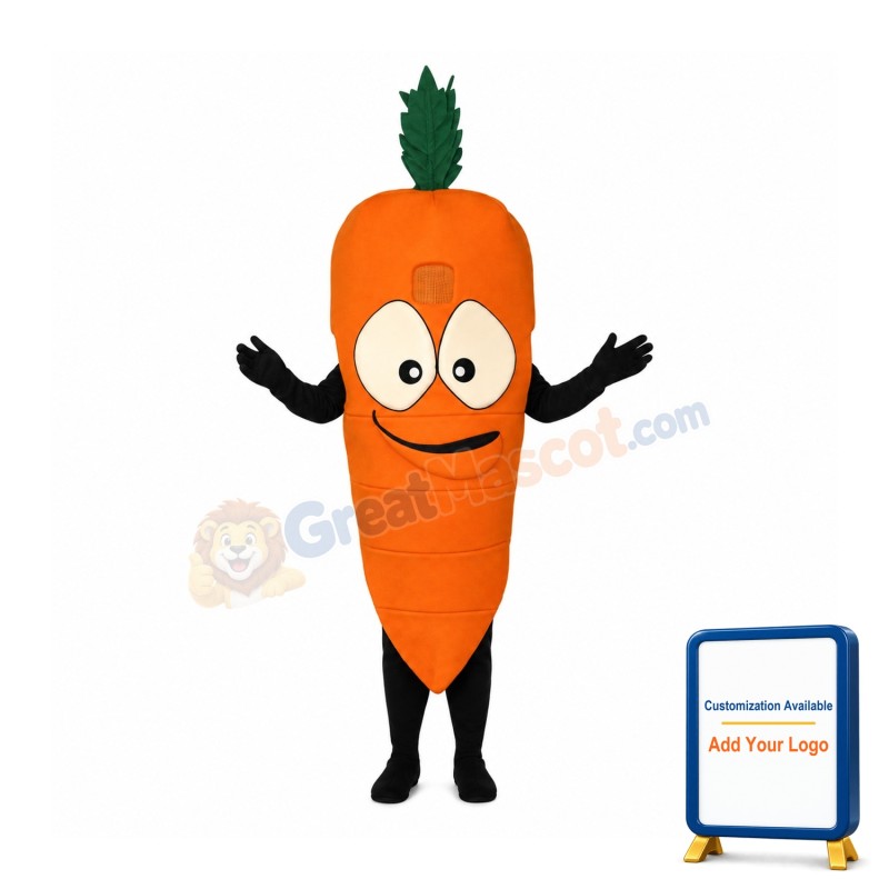 Bug Eyed Carrot Mascot Costume