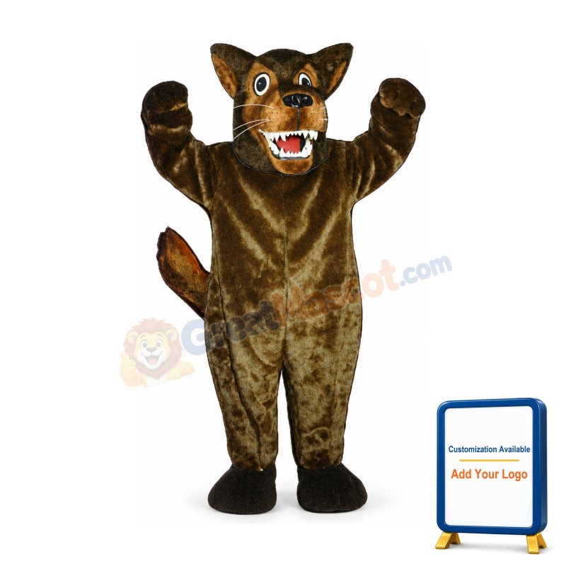 Mean Wolf Mascot Costume