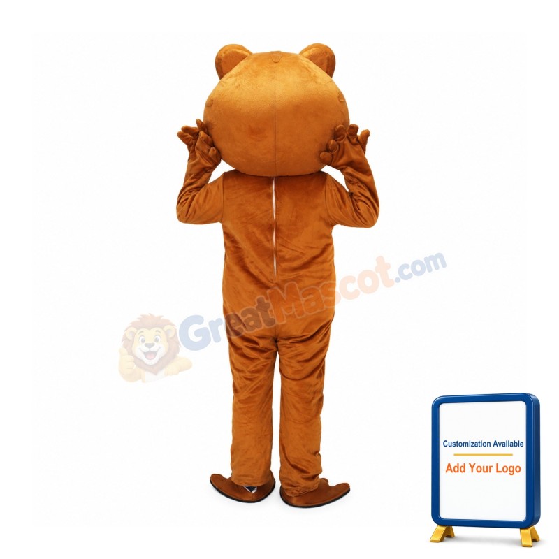 Brown Frog Mascot Costume