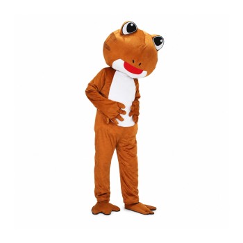 Brown Frog Mascot Costume