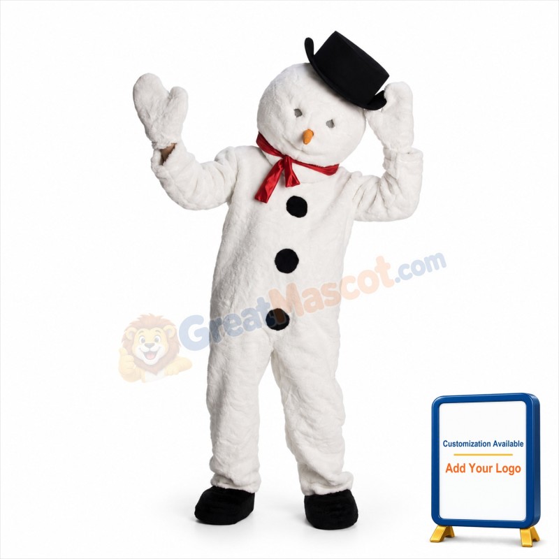 Snowman Plush Mascot Costume