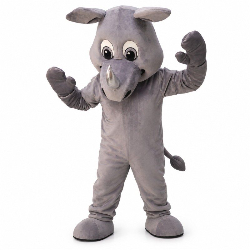 Realistic Rhinoceros Mascot Costume