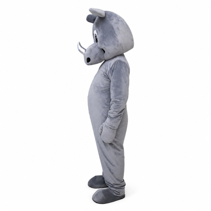 Realistic Rhinoceros Mascot Costume
