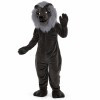 Old Black Lion Mascot Costume