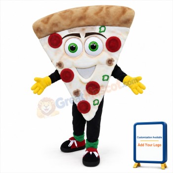 Smiling Pizza Mascot Costume